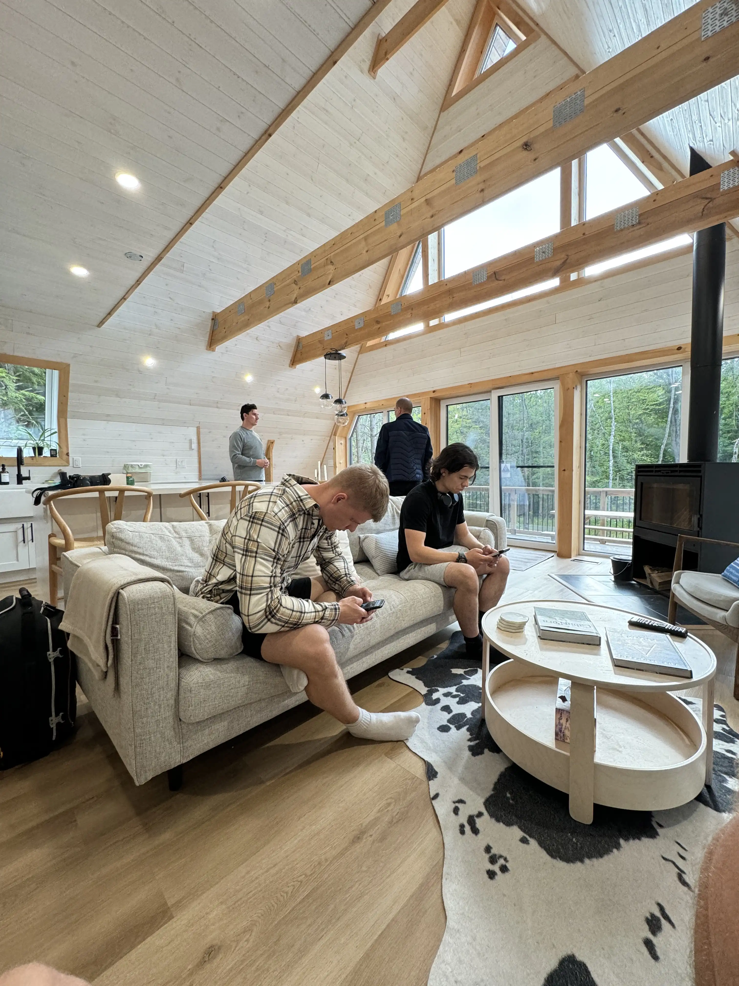 View of the Avrame A-frame house
