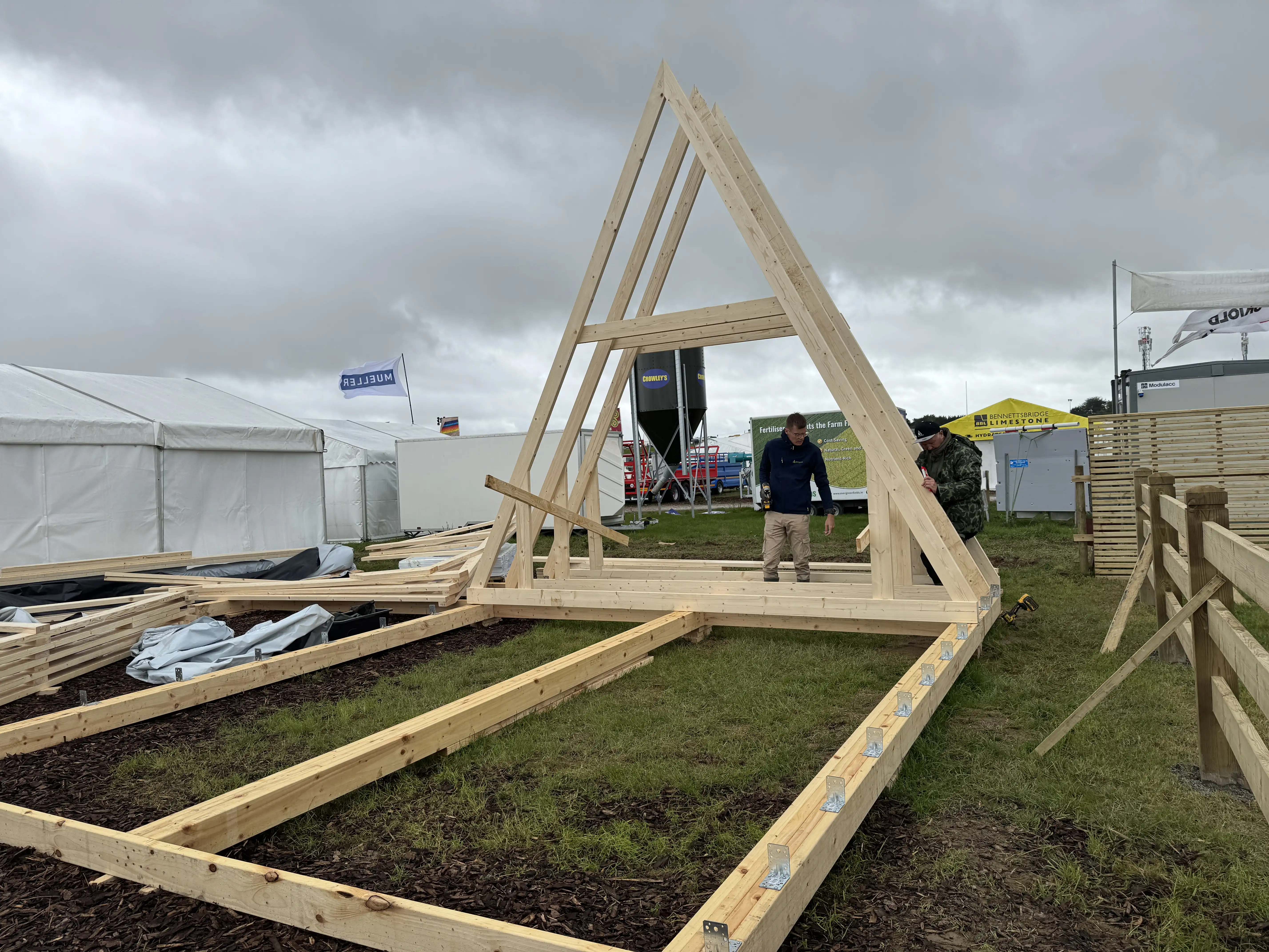 View of the Avrame A-frame house