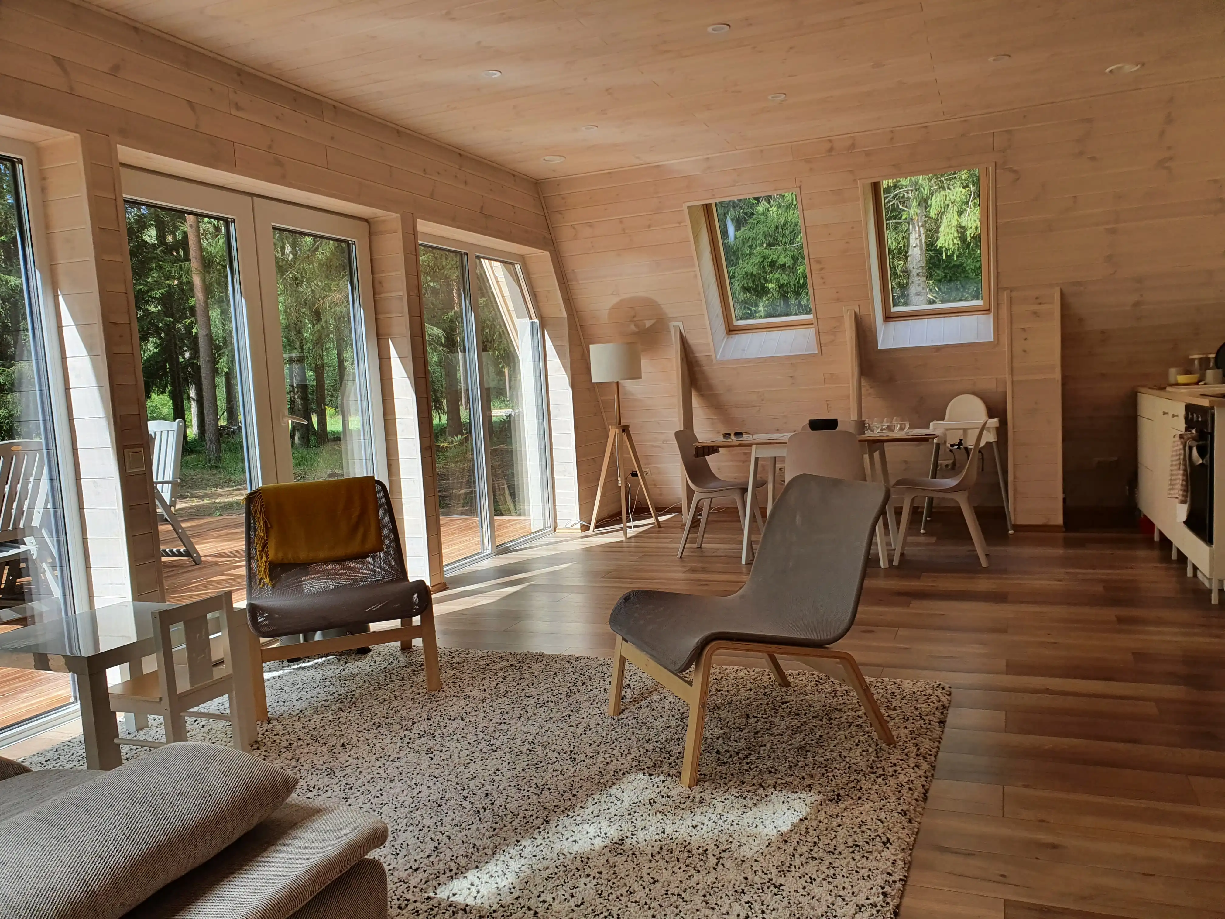 View of the Avrame A-frame house